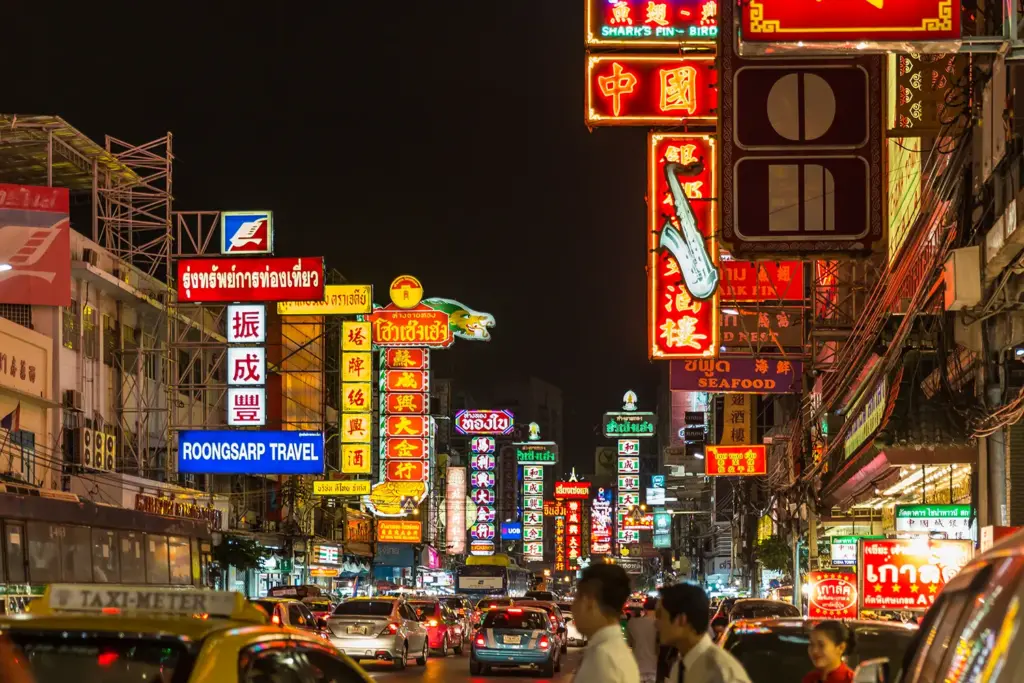 Yaowarat Chinatown in Bangkok