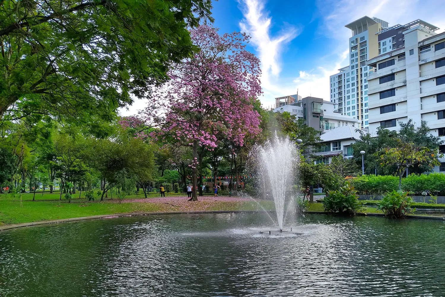 Santiphap Park (Park of Peace) in Bangkok