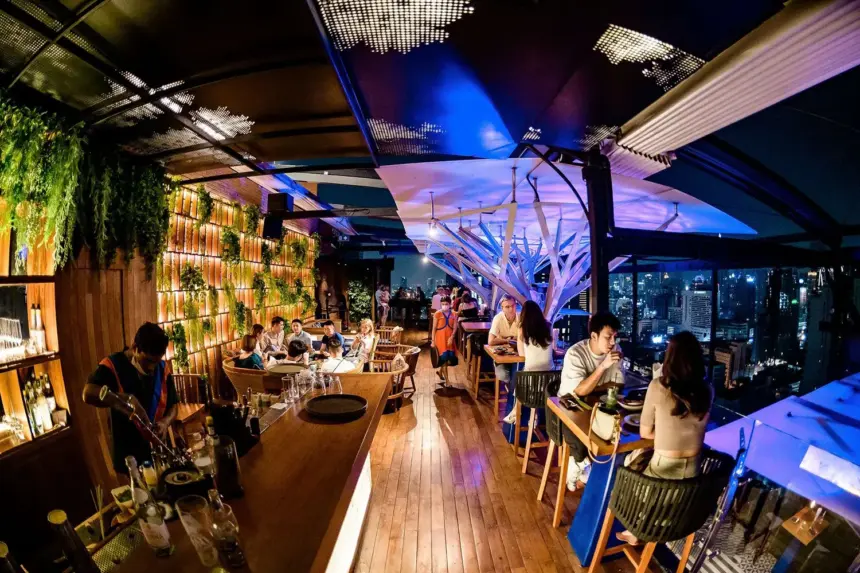 Above Eleven Rooftop Bar in Bangkok