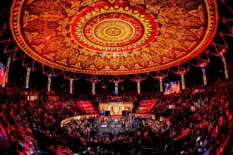Rajadamnern Thai Boxing Stadium in Bangkok