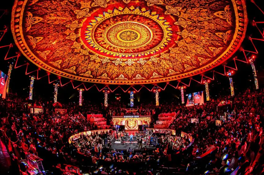Rajadamnern Thai Boxing Stadium in Bangkok