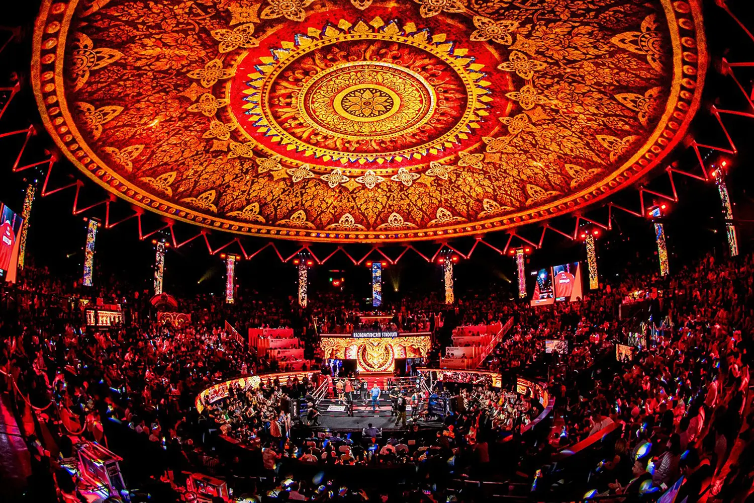 Rajadamnern Thai Boxing Stadium in Bangkok