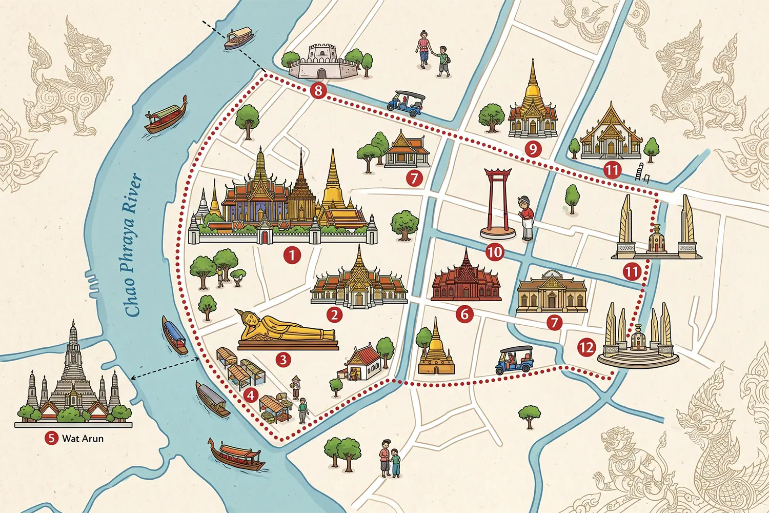 Bangkok Historic District Walking Tour: Old Town Itinerary